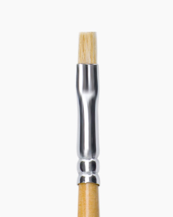 Camlin White Bristle Brushes Individual brush No 1, Flat - Series 56
