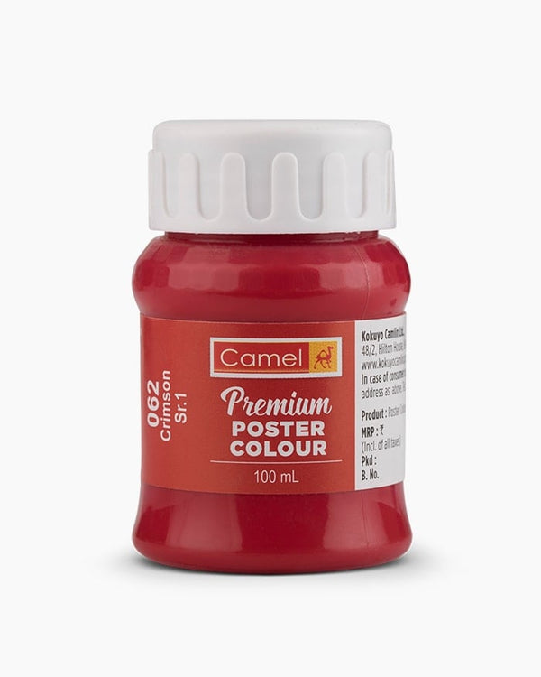 Camel Premium Poster Colour Individual bottle of Crimson in 100 ml