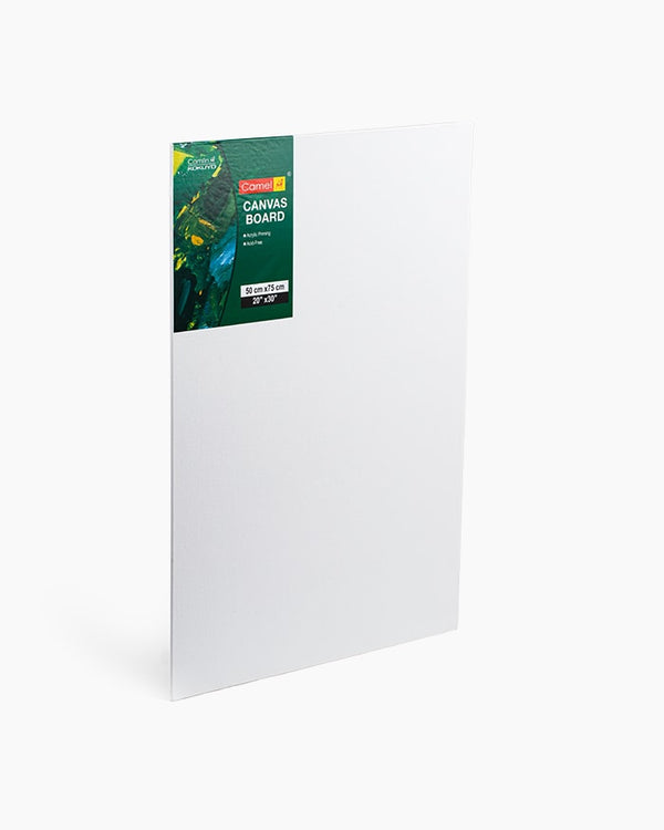 Camel Large Individual Canvas Board with Size- 50 cm x 75 cm (20" x 30"), Pack of 2