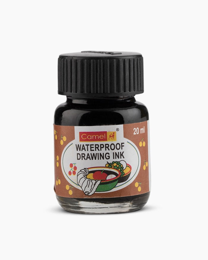 Camel Coloured Drawing Inks- Individual Bottle of Burnt Sienna in 20ml