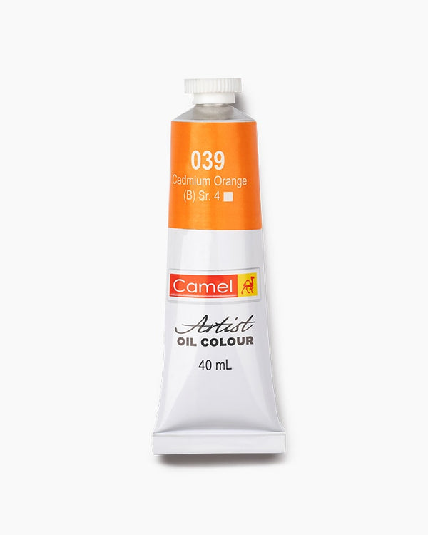 Camel Artist Oil Colour Individual tube of Cadmium Orange in 40 ml