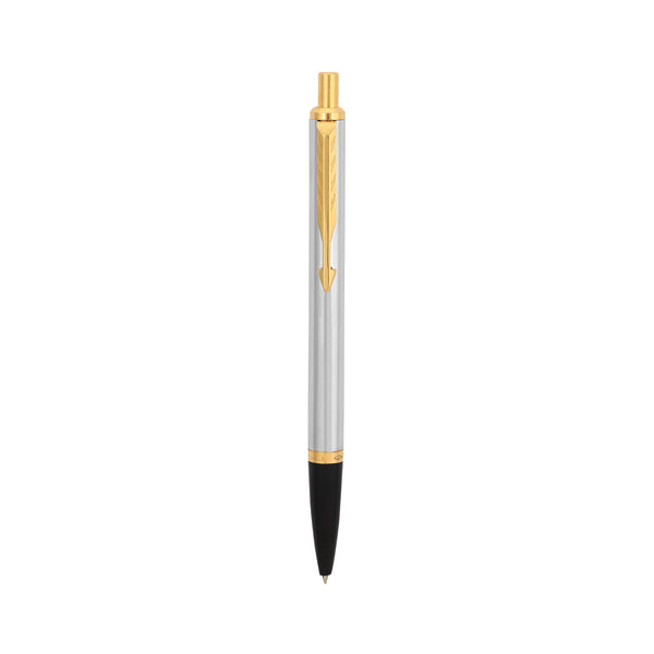 Parker Latitude Shiny Chrome Gold Trim Ball Pen