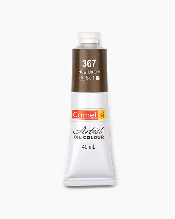 Camel Artist Oil Colour Individual tube of Raw Umber in 40 ml