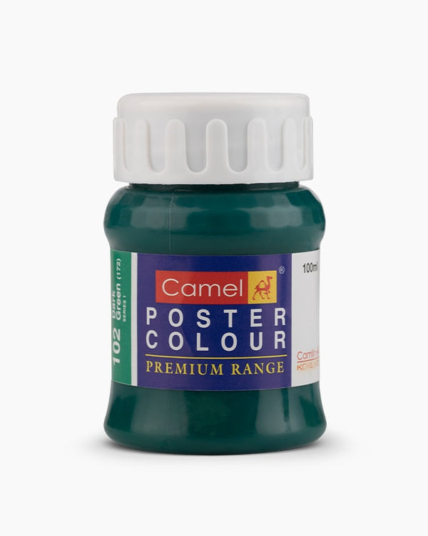 Camel Premium Poster Colour Individual bottle of Dark Green in 100 ml