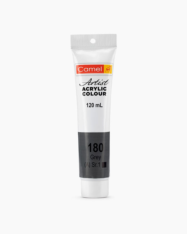 Camel Artist Acrylic Colour Individual tube of Grey in 120 ml