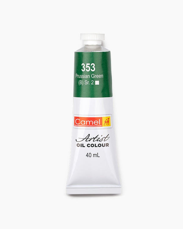 Camel Artist Oil Colour Individual tube of Prussian Green in 40 ml