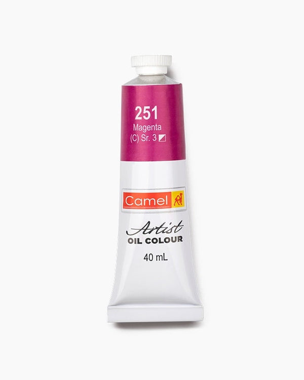 Camel Artist Oil Colour Individual tube of Magenta in 40 ml