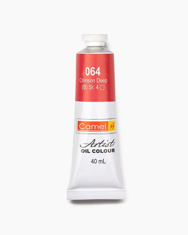 Camel Artist Oil Colour Individual tube of Crimson Deep in 40 ml