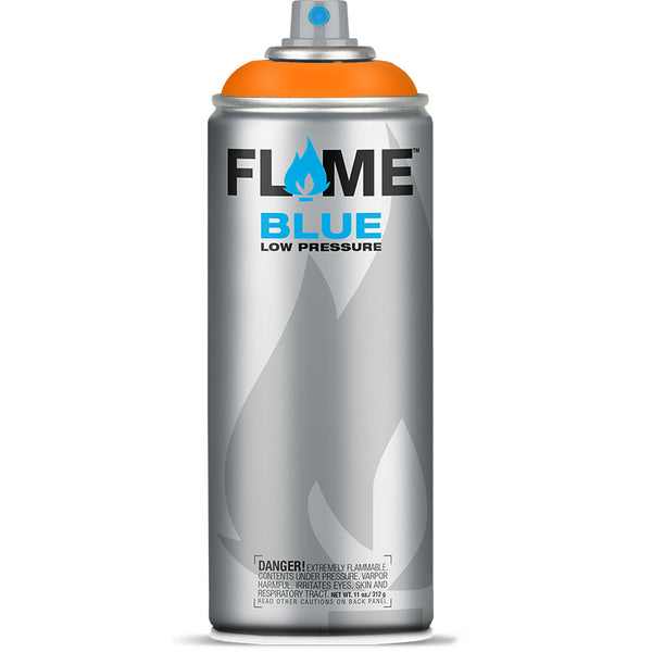 Flame Blue Low Pressure Acrylic Pastel Orange Colour Graffiti Spray Paint - FB 202 (400ml)