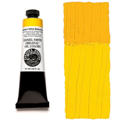 Daniel Smith Water Soluble Oils Color 37ml Paint Tube, Cadmium Yellow Medium Hue