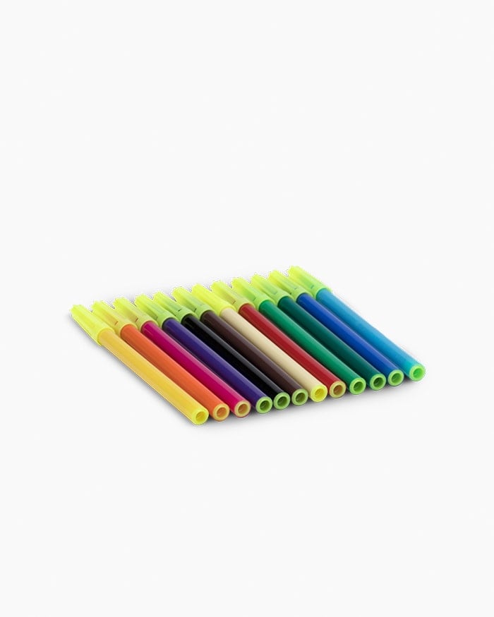 Camel Sketch Pens- Assorted Pack of 12 Shades, Full size