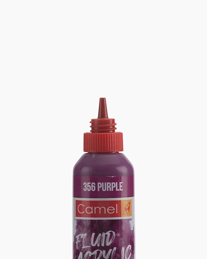 Camel Fluid Acrylic Colours Individual bottle of Purple in 50 ml