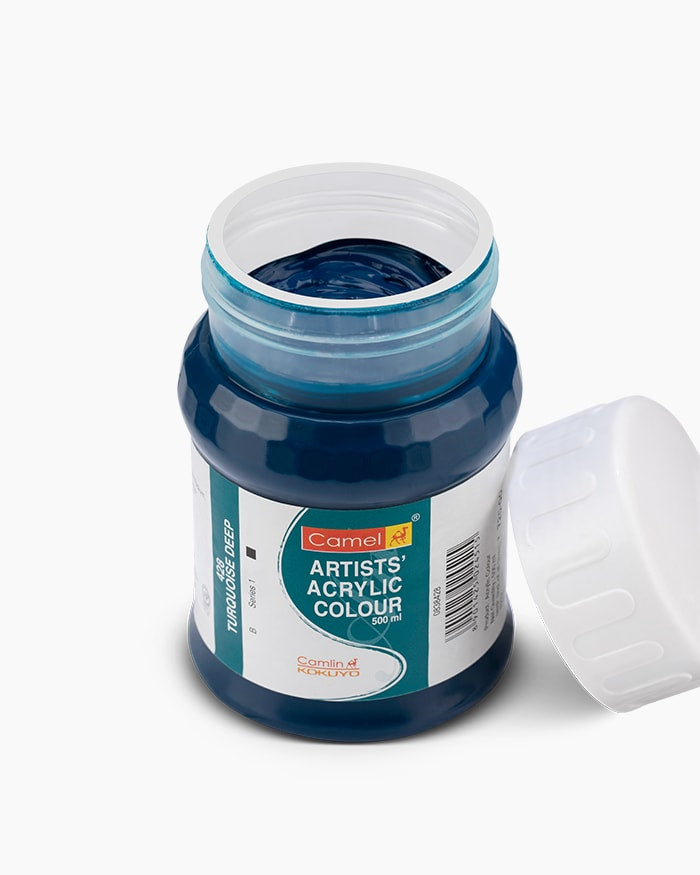 CAMEL ARTIST ACRYLIC COLOUR 500ML – Turquoise Deep