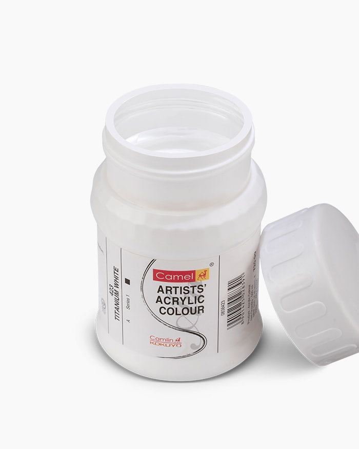 CAMEL ARTIST ACRYLIC COLOUR 500ML – Titanium White