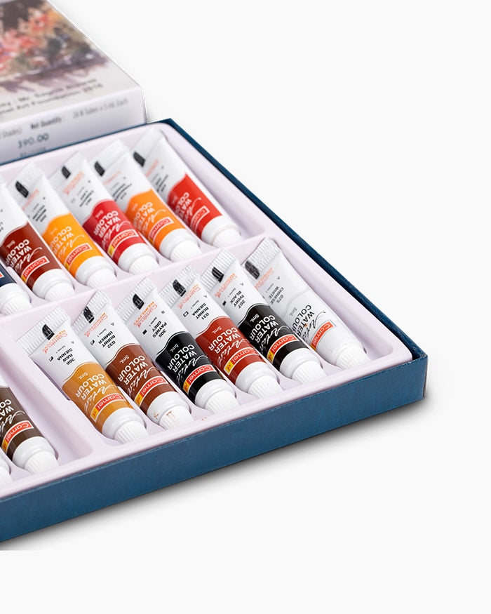 Camel Artist Water Colours- Assorted Pack of tubes, 24 Shades in 5ml