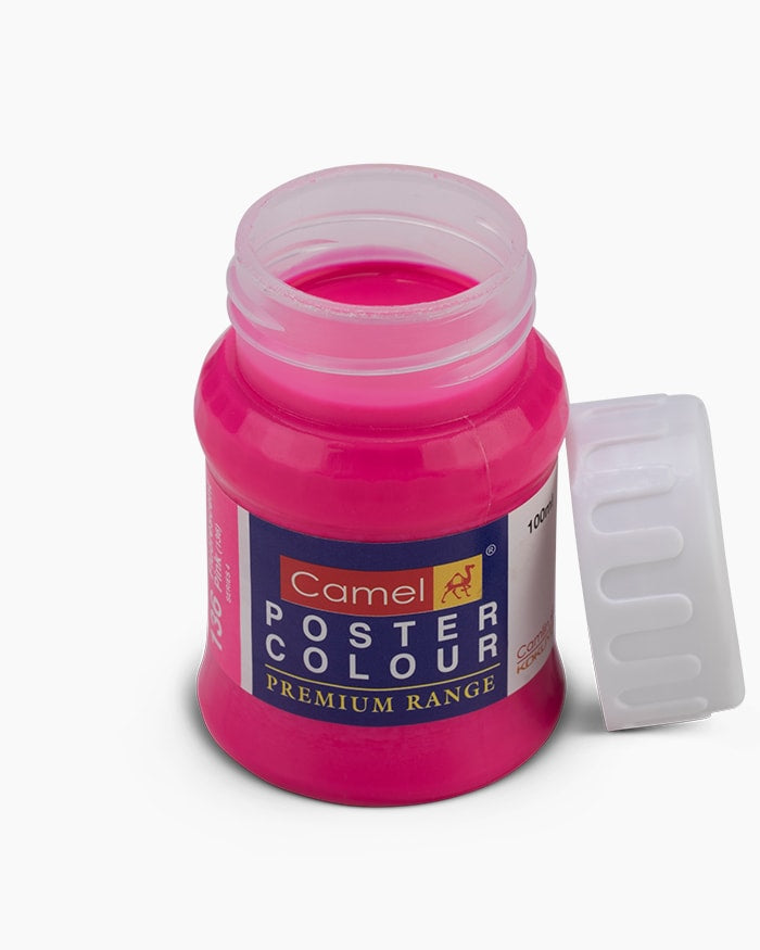 Camel Premium Poster Colour Individual bottle of Fluorescent Pink in 100 ml