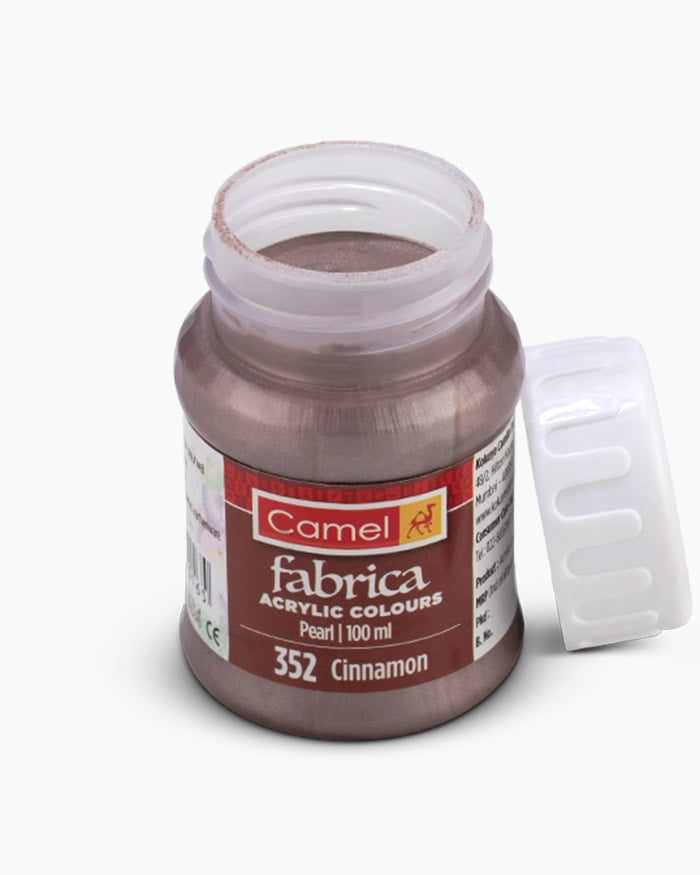 Camel Fabrica Acrylic Colours Individual bottle of Cinnamon in 100 ml, Pearl range