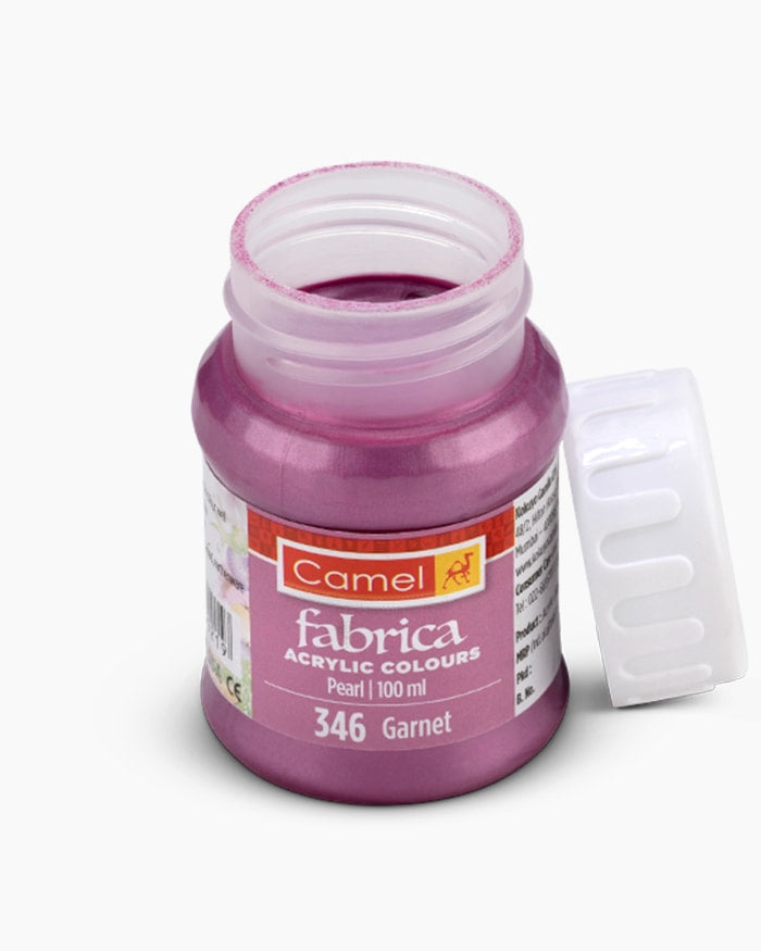 Camel Fabrica Acrylic Colours Individual bottle of Garnet in 100 ml, Pearl range
