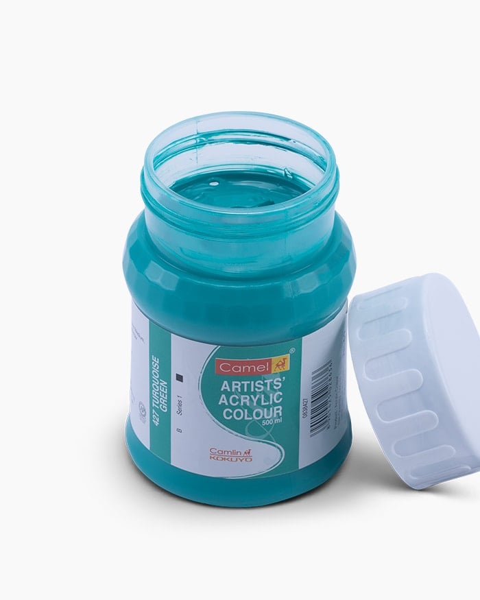 CAMEL ARTIST ACRYLIC COLOUR 500ML – Turquoise Green
