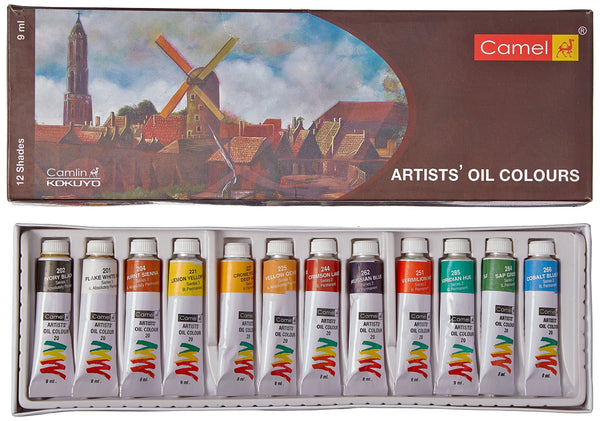 Camel Artist Oil Colour 9 ml (Box Set of 12)