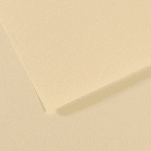 Canson sheets Mi-teintes 50X65 160G PALE YELLOW 101 31032S087 10 Sheets GSM-160; Size-50x65cm
