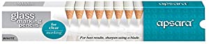 APSARA GLASS MARKING PENCILS WHITE, Pack of 10