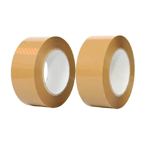 Wonder BOPP Packing Tape Heavy Duty Extra Sticky Brown 2″ x 100 M Tan (Brown, Pack of 2)