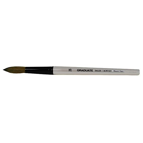 Daler-Rowney Graduate Short Handle Round Wash Paint Brush (No 26) Pack of 1