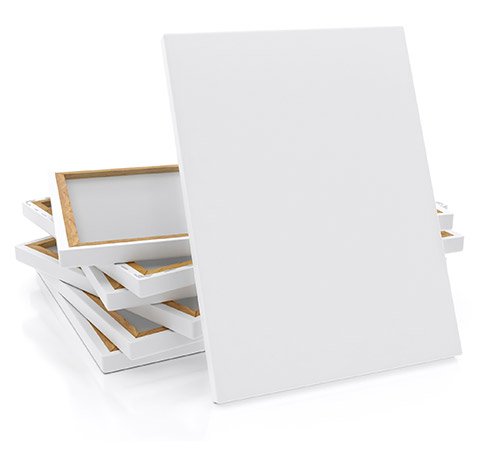 Picasso Artist Frame Stretch Canvas (12inch X 24inch ( Pack of 2 )),WHITE