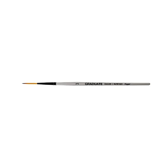 Daler-Rowney Graduate Short Handle Rigger Paint Brush (No 3) Pack of 1