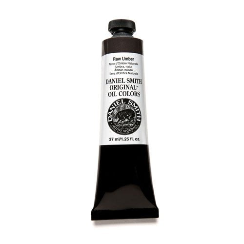 Daniel Smith Water Soluble Oils Color 37ml Paint Tube, Raw Umber