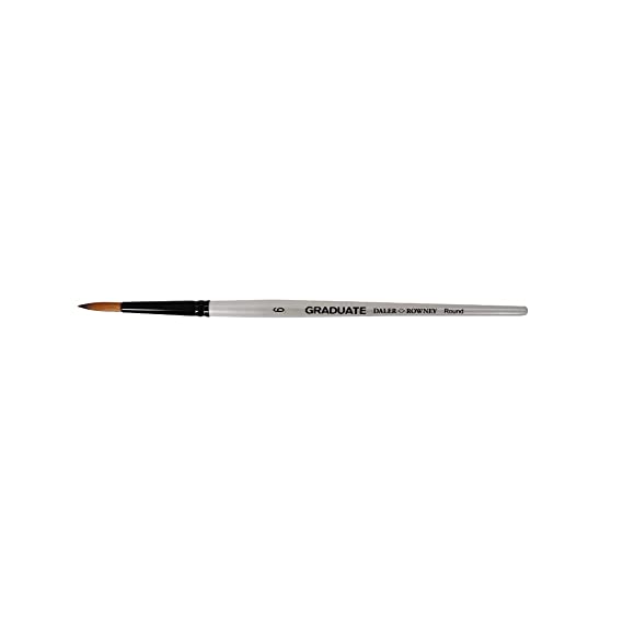 Daler-Rowney Graduate Short Handle Round Paint Brush (No 6) Pack of 1