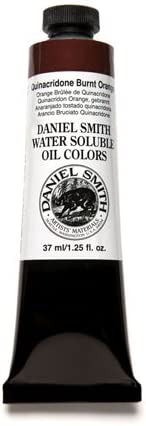 Daniel Smith 284390006 Water Soluble Oils Paint Tube, 37 ml, Quinacridone Burnt Orange