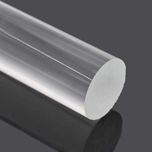 Oytra Clay Roller Acrylic Rolling Rod Pin 8 Inches 25 MM Diameter for Polymer Clay Cake Fondant Bar Roller Roll Stick for Shaping Sculpting Clear Transparent