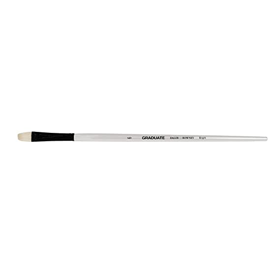 Daler-Rowney Graduate Long Handle Bright Paint Brush (No 6) Pack of 1