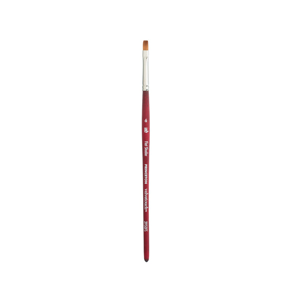 Princeton Velvetouch Short Handle Flat Shader Paintbrush (No 4)