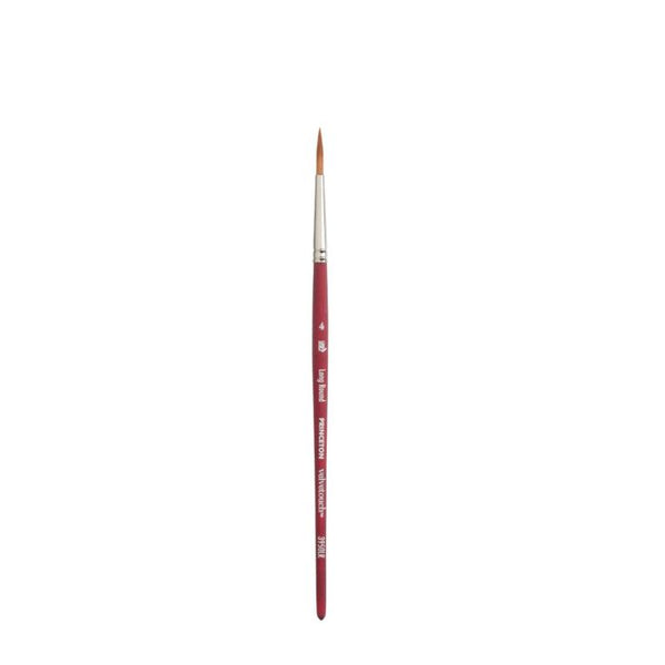 Princeton Series 3950 Velvetouch Luxury Synthetic Blend Brush - Long Round - Short Handle - Size: 4