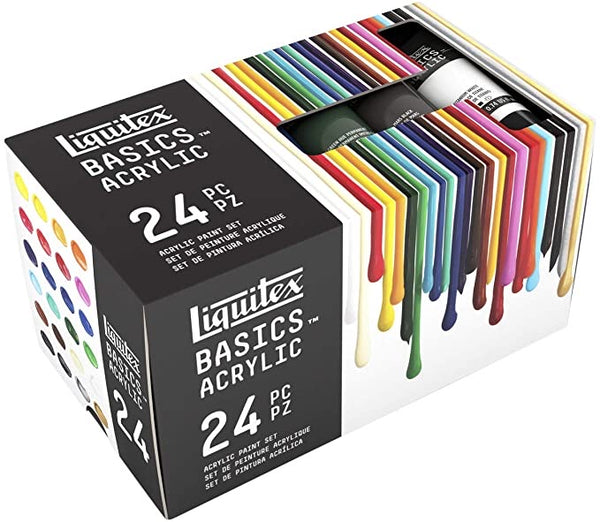 Liquitex Basics Acrylic Paint Tubes – Set of 24, 22ml