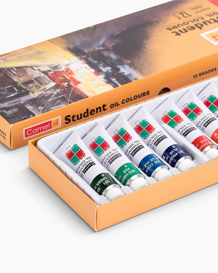 Camel Student Oil Colours Set of 12 Shades of 9 ml