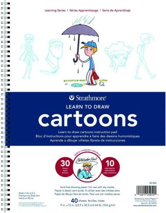 STRATHMORE LEARNING SERIES PADS CARTOONS 104 GSM 40 sheets (12" x9")