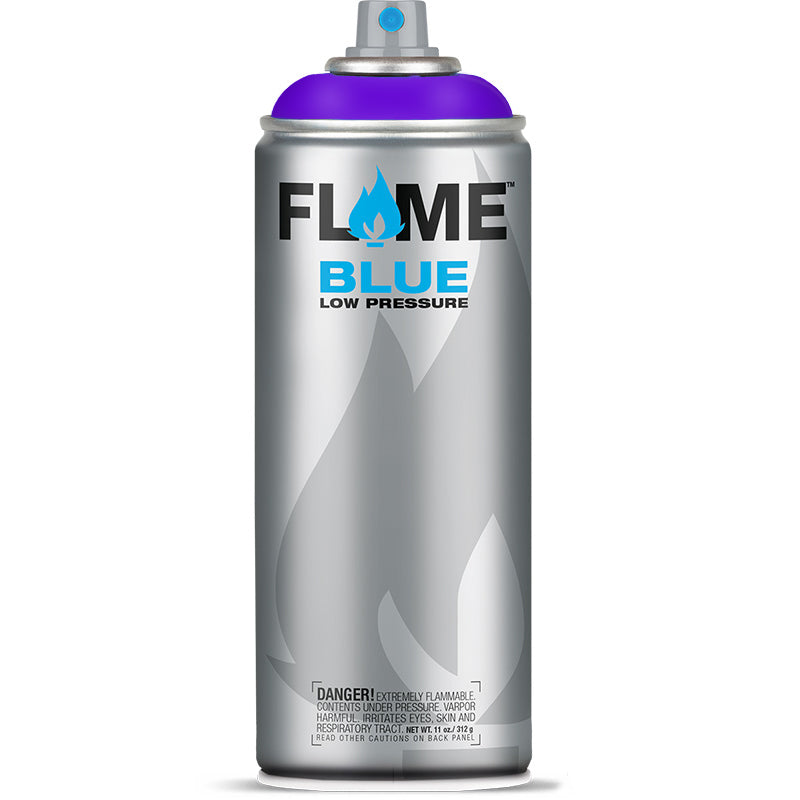 Flame Blue Low Pressure Acrylic Traffic Purple Colour Graffiti Spray Paint - FB 404 (400ml)