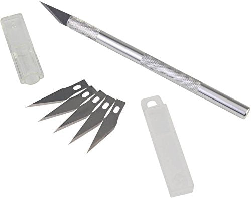 Asint Cutting Mat A4 with Detail Knife- Crafts Steel Knife Cutter Tool with 5 Blades