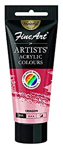 FEVICRYL Fine Art Artists Acrylic Colours 40ML Crimson 201