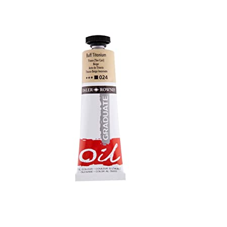 Daler-Rowney Graduate Oil Colour Paint Metal Tube (38ml, Buff Titanium-024), Pack of 1