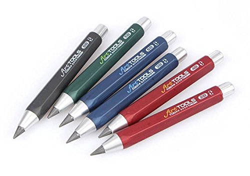 Asint 5.6mm Long Handle Twistable Pencil Twist Up Mechanical Pencil Sketch Pencil Drawing Art Tools Writing Tools 3B, 6B, 8B