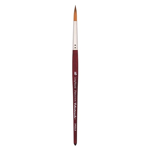 Princeton Series 3950 Velvetouch Luxury Synthetic Blend Brush - Long Round - Short Handle - Size: 12