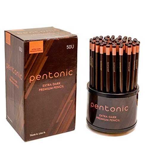 LINC Pentonic Extra Dark Premium Pencil, Pack of 50 Pcs