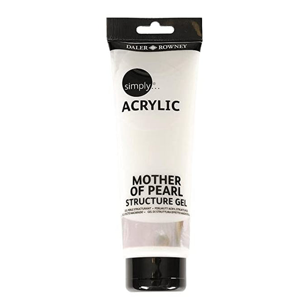 Daler-Rowney Simply Acrylic Mother Of Pearl Structure Gel (250ml) Pack of 1