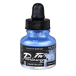 Daler-Rowney FW Pearlescent Ink Bottle (29.5ml, Sky Blue-130), Pack of 1