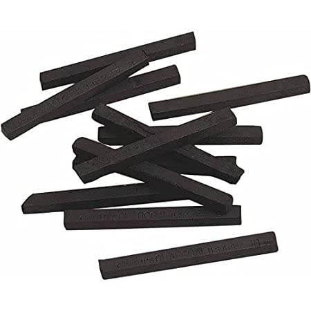 6pcs Student Artist Sketch Drawing Black Compressed Charcoal Sticks Pencils Set